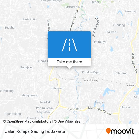 Jalan Kelapa Gading Ia map