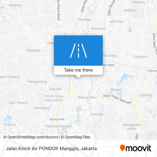 Jalan Kincir Air PONDOK Manggis map