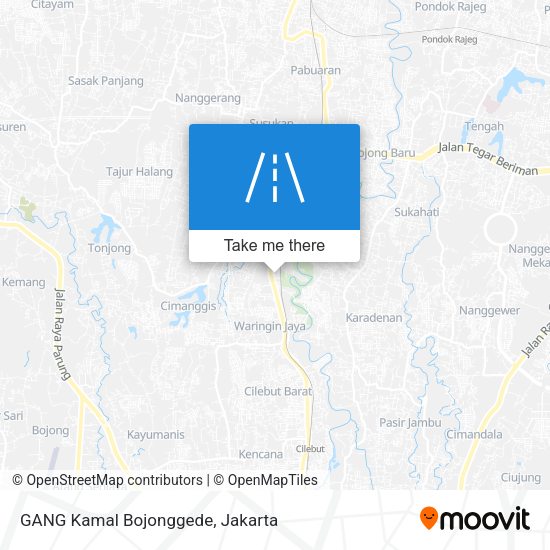 GANG Kamal Bojonggede map