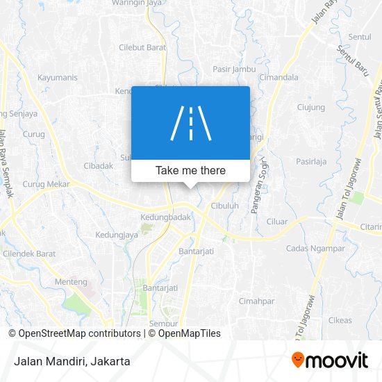 Jalan Mandiri map