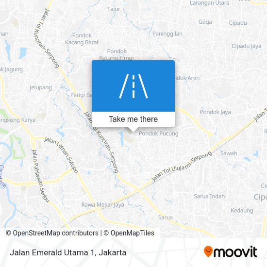 Jalan Emerald Utama 1 map