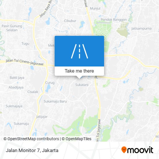 Jalan Monitor 7 map