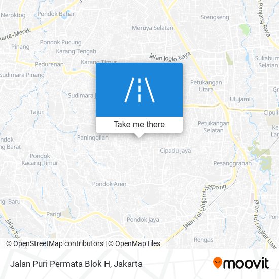 Jalan Puri Permata Blok H map