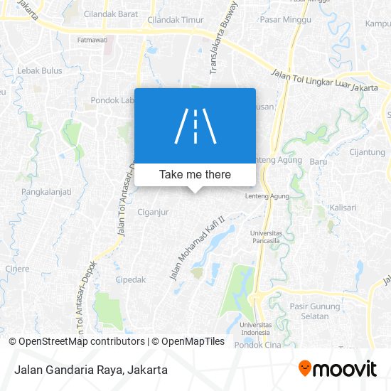 Jalan Gandaria Raya map