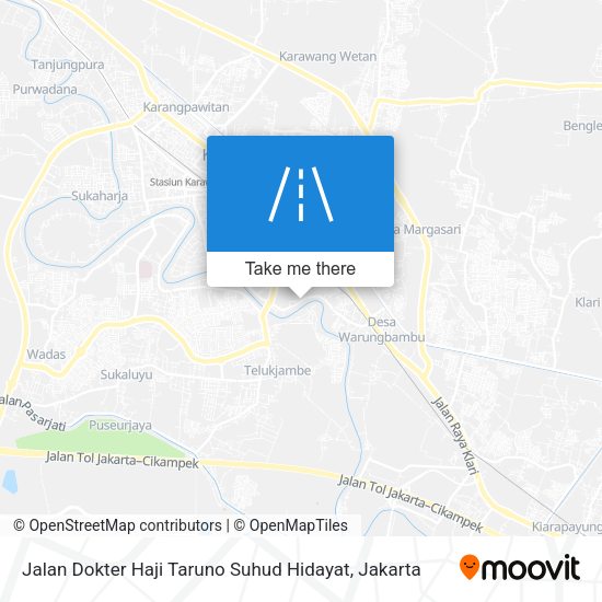 Jalan Dokter Haji Taruno Suhud Hidayat map