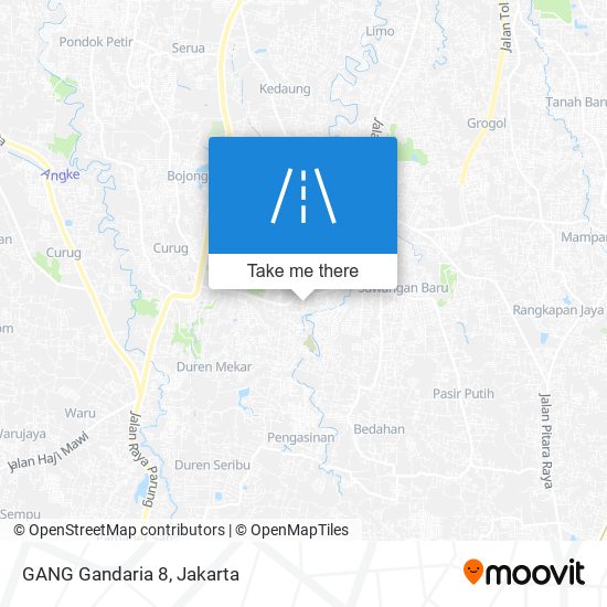 GANG Gandaria 8 map