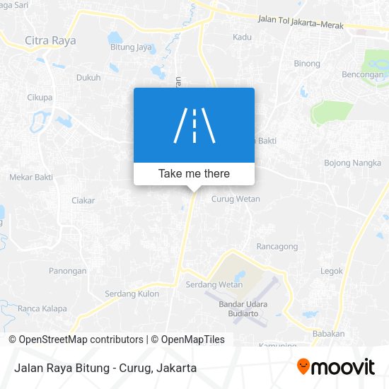 Jalan Raya Bitung - Curug map
