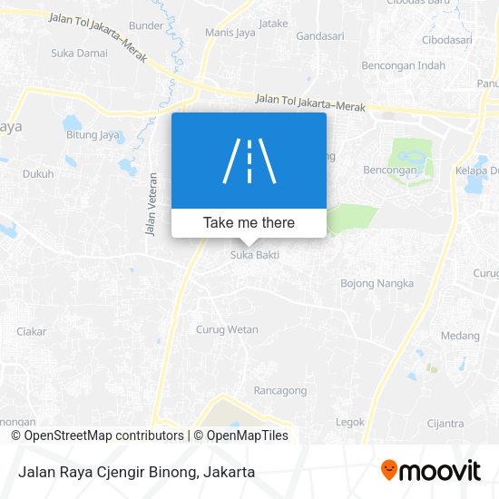 Jalan Raya Cjengir Binong map