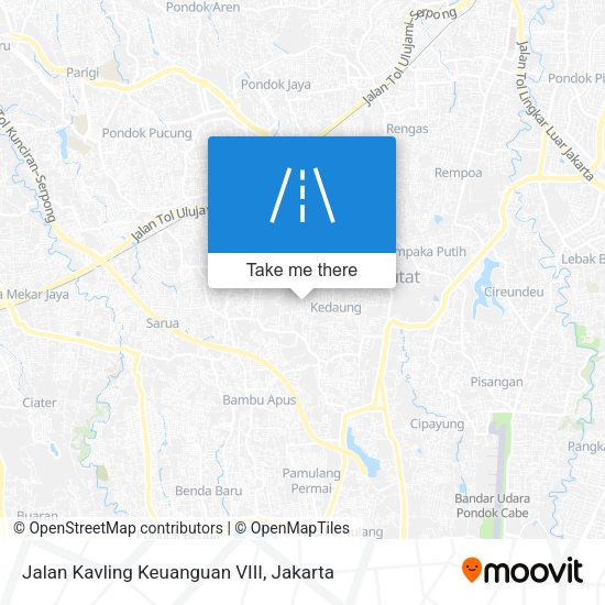 Jalan Kavling Keuanguan VIII map