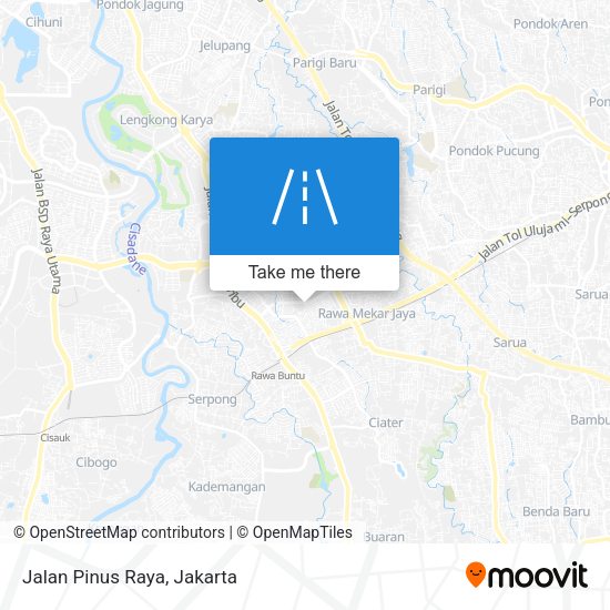 Jalan Pinus Raya map