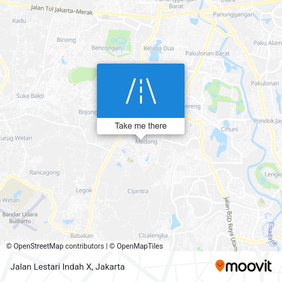 Jalan Lestari Indah X map