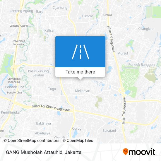 GANG Musholah Attauhid map