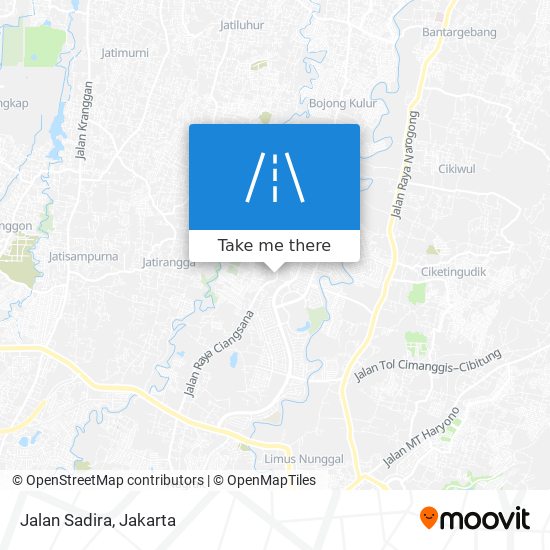 Jalan Sadira map