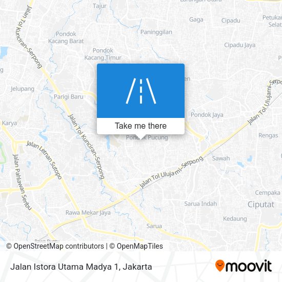 Jalan Istora Utama Madya 1 map