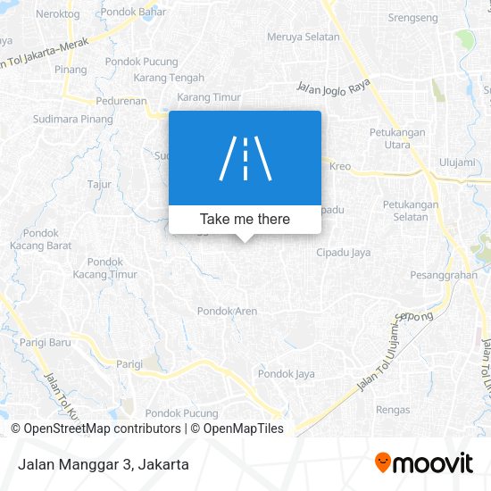 Jalan Manggar 3 map