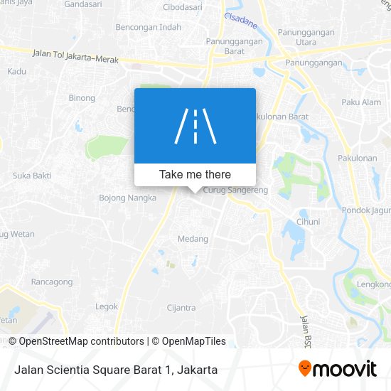 Jalan Scientia Square Barat 1 map