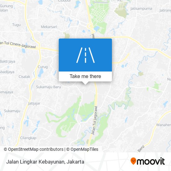 Jalan Lingkar Kebayunan map