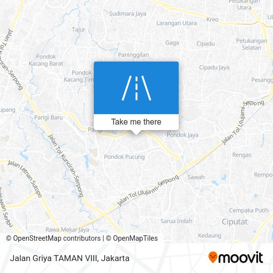Jalan Griya TAMAN VIII map