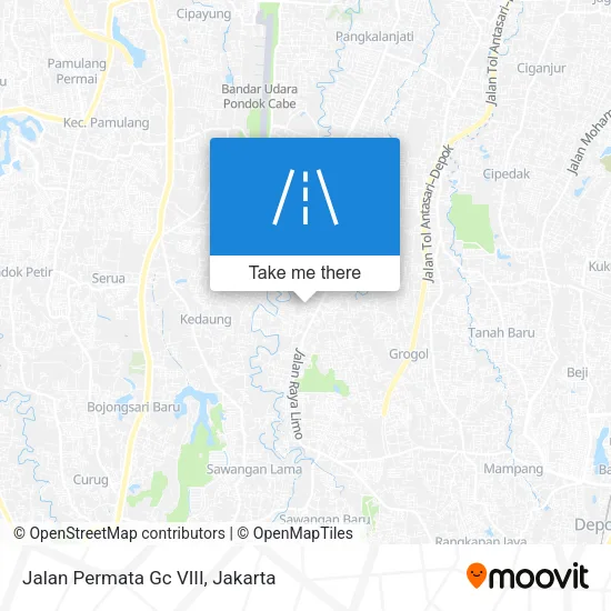 Jalan Permata Gc VIII map