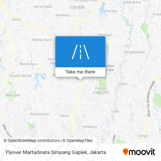 Flyover Martadinata Simpang Gaplek map