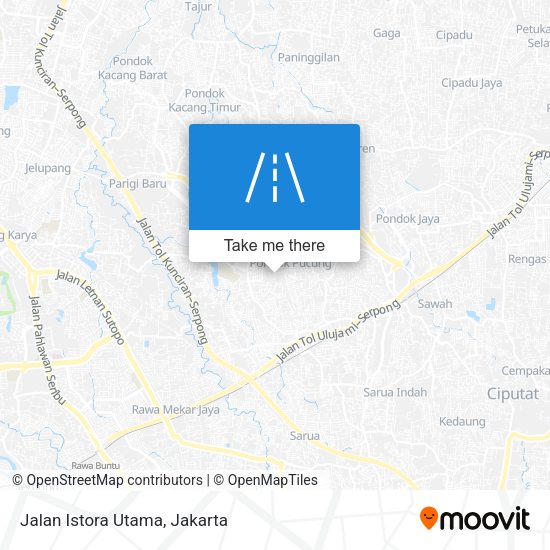 Jalan Istora Utama map