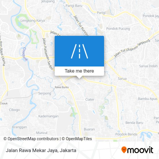 Jalan Rawa Mekar Jaya map