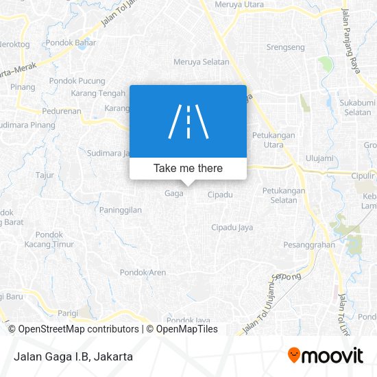 Jalan Gaga I.B map