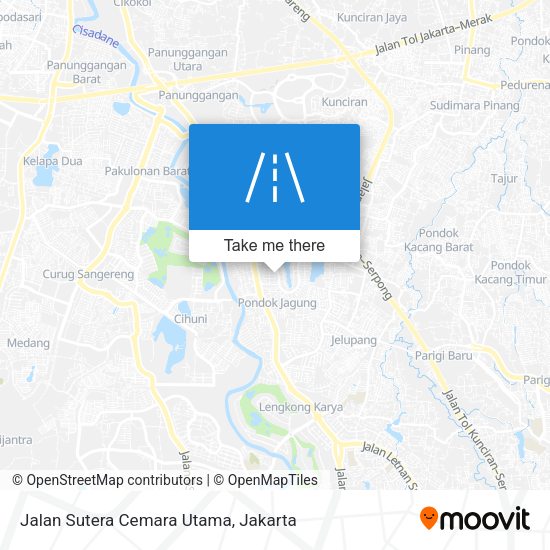 Jalan Sutera Cemara Utama map