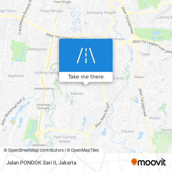 Jalan PONDOK Sari II map