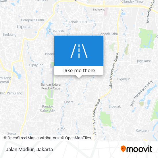 Jalan Madiun map