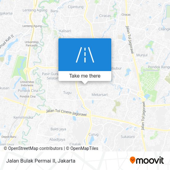 Jalan Bulak Permai II map