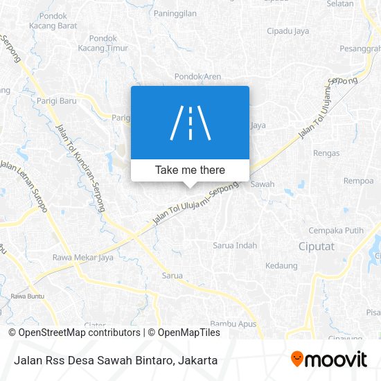 Jalan Rss Desa Sawah Bintaro map