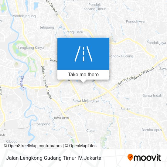 Jalan Lengkong Gudang Timur IV map