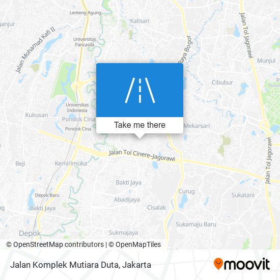 Jalan Komplek Mutiara Duta map