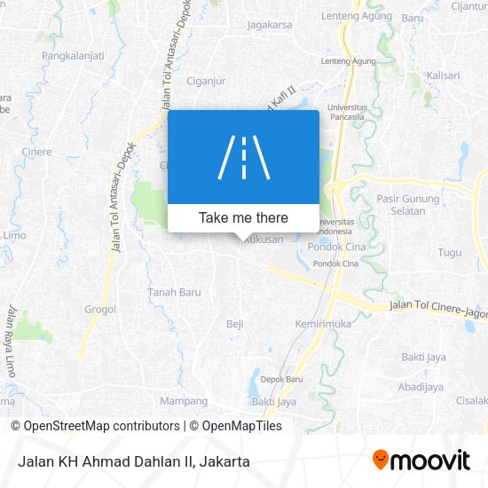 Jalan KH Ahmad Dahlan II map