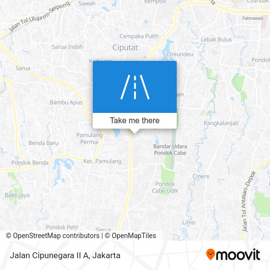 Jalan Cipunegara II A map