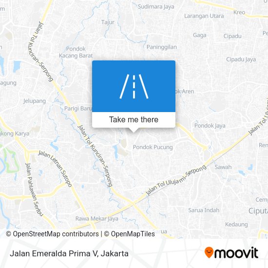 Jalan Emeralda Prima V map