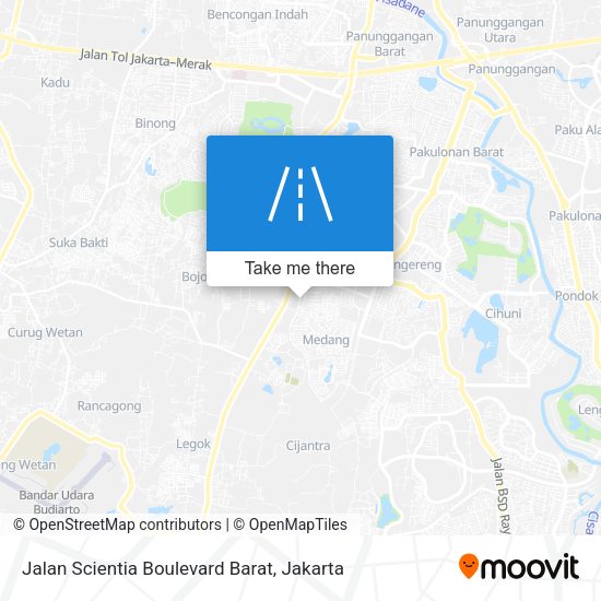 Jalan Scientia Boulevard Barat map