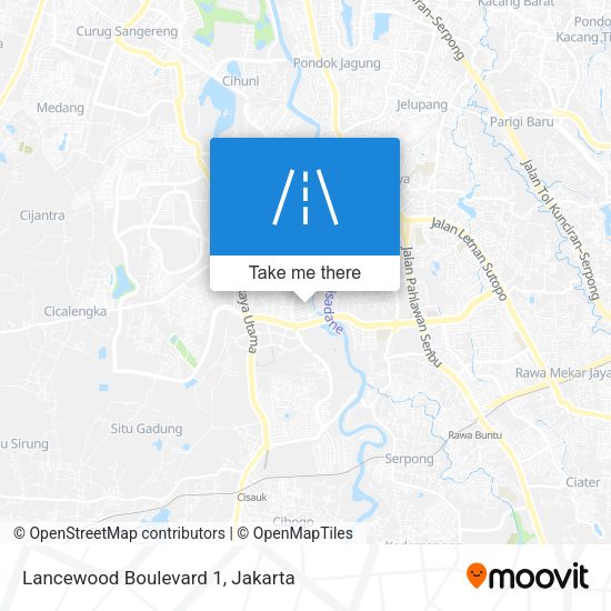 Lancewood Boulevard 1 map