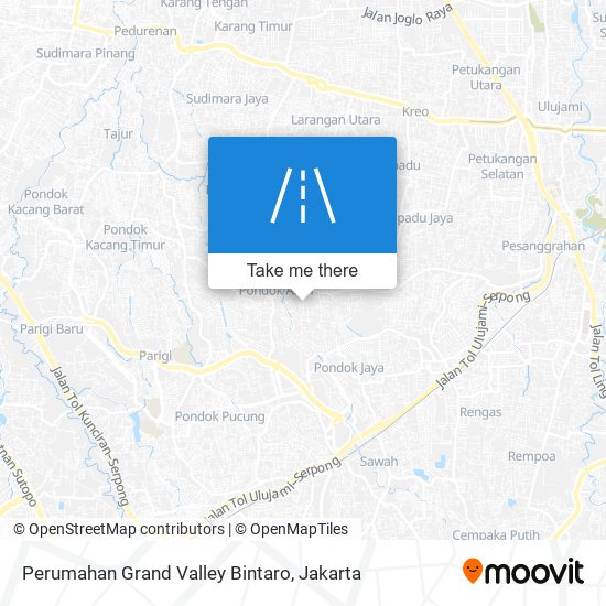 Perumahan Grand Valley Bintaro map