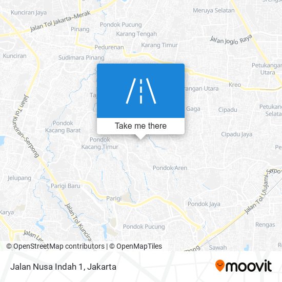 Jalan Nusa Indah 1 map