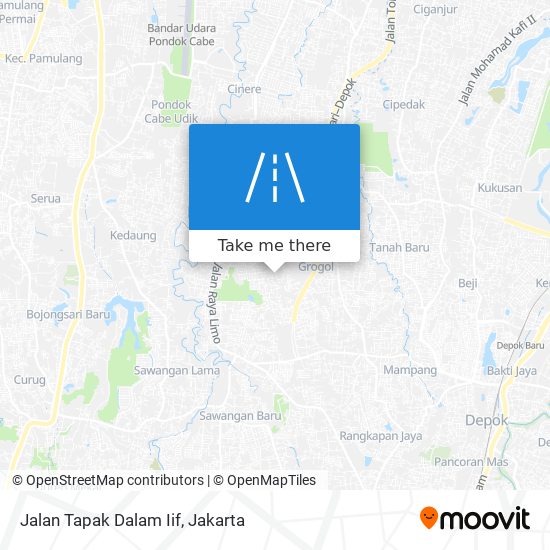 Jalan Tapak Dalam Iif map