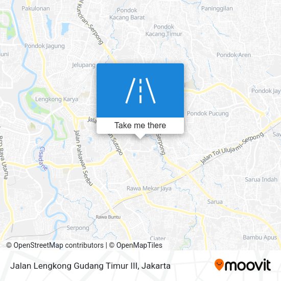 Jalan Lengkong Gudang Timur III map