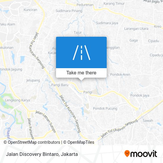 Jalan Discovery Bintaro map