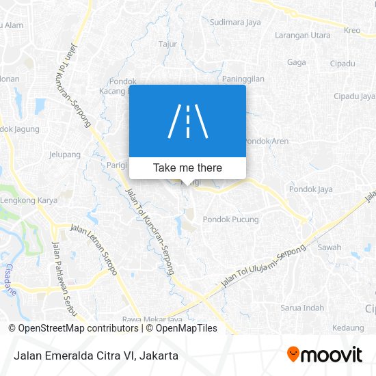 Jalan Emeralda Citra VI map