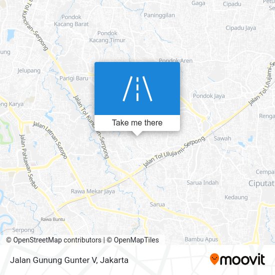 Jalan Gunung Gunter V map