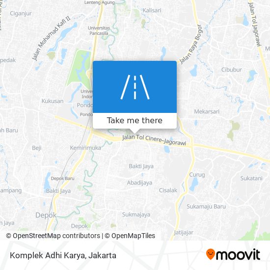 Komplek Adhi Karya map