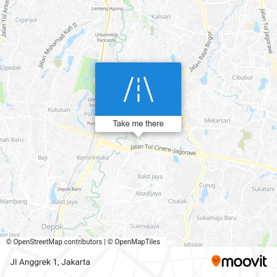 Jl Anggrek 1 map