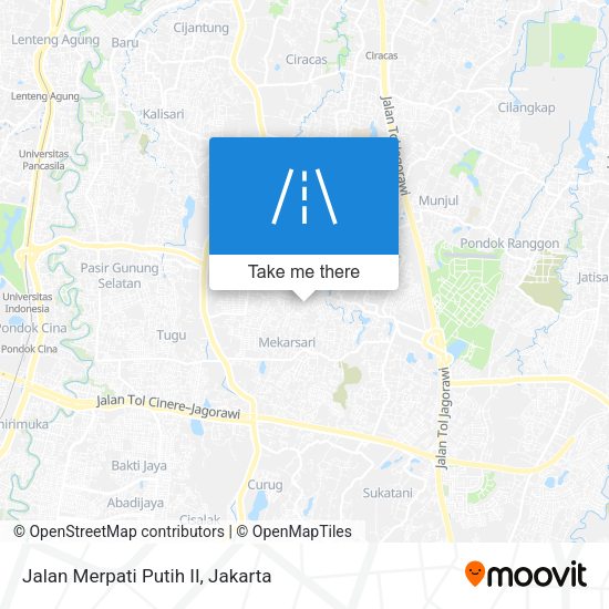 Jalan Merpati Putih II map