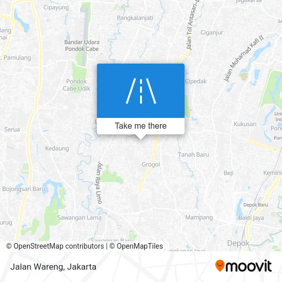 Jalan Wareng map